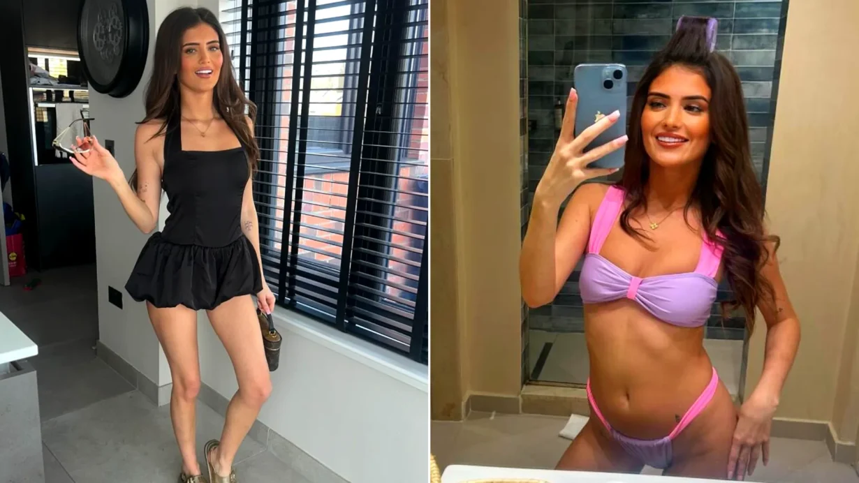 Drug mule Ellie Crampsie, 23, caught smuggling £150,000 cannabis, enjoys luxury spa day after early release from jail with tag and curfew.