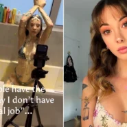 Model Jade Vow made £400 in 10 minutes bathing in custard for a fan - then paid a cleaner to scrub her bathroom walls and was too embarrassed to explain.