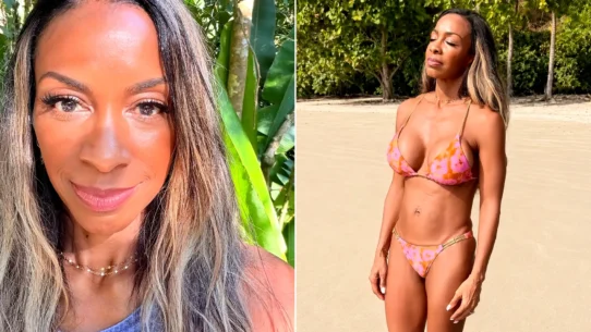 A 61-year-old woman reveals she's fitter than ever and often mistaken for half her age - her husband embraces the attention she gets from younger men.